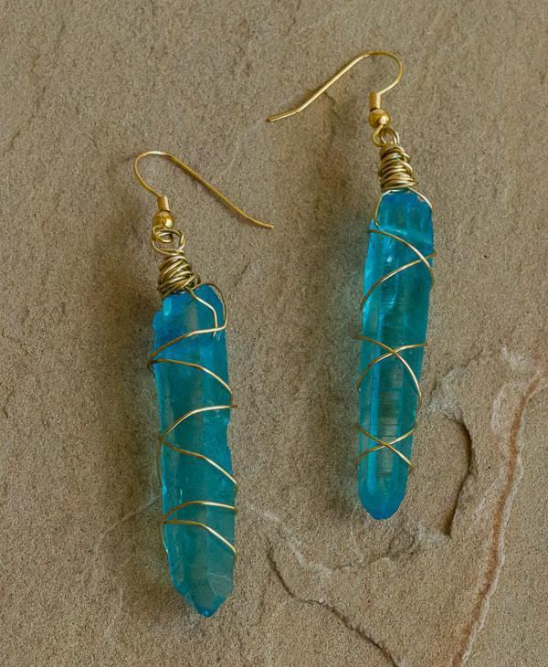 Justice - Quartz Stick Earrings